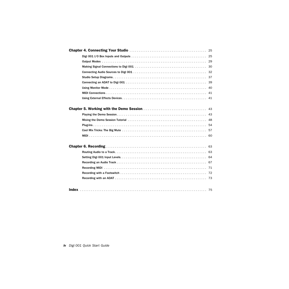 Avid Technology DIGI 1 User Manual | Page 4 / 82