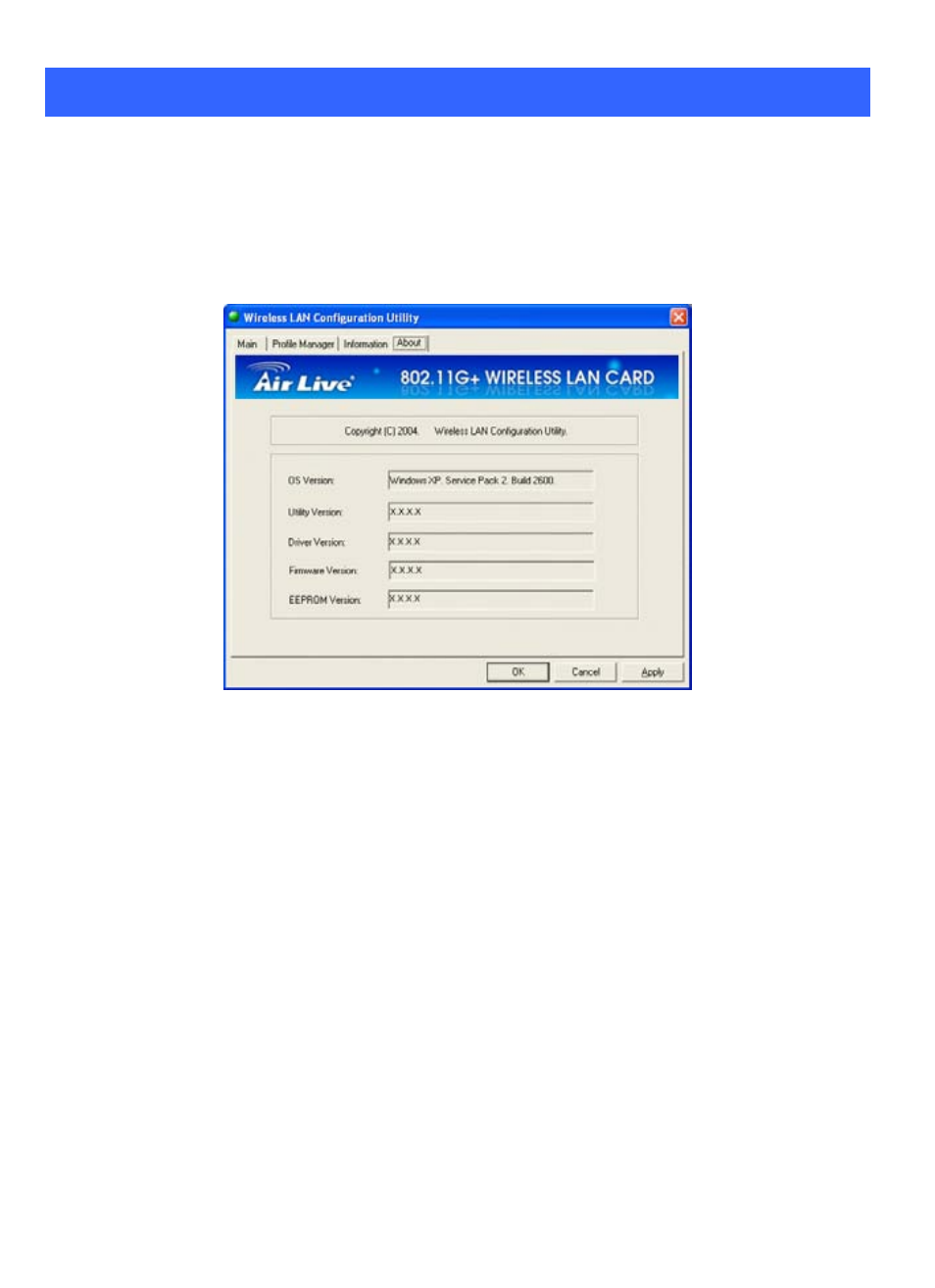 About tab | AirLive WL-8000PCM User Manual | Page 32 / 33