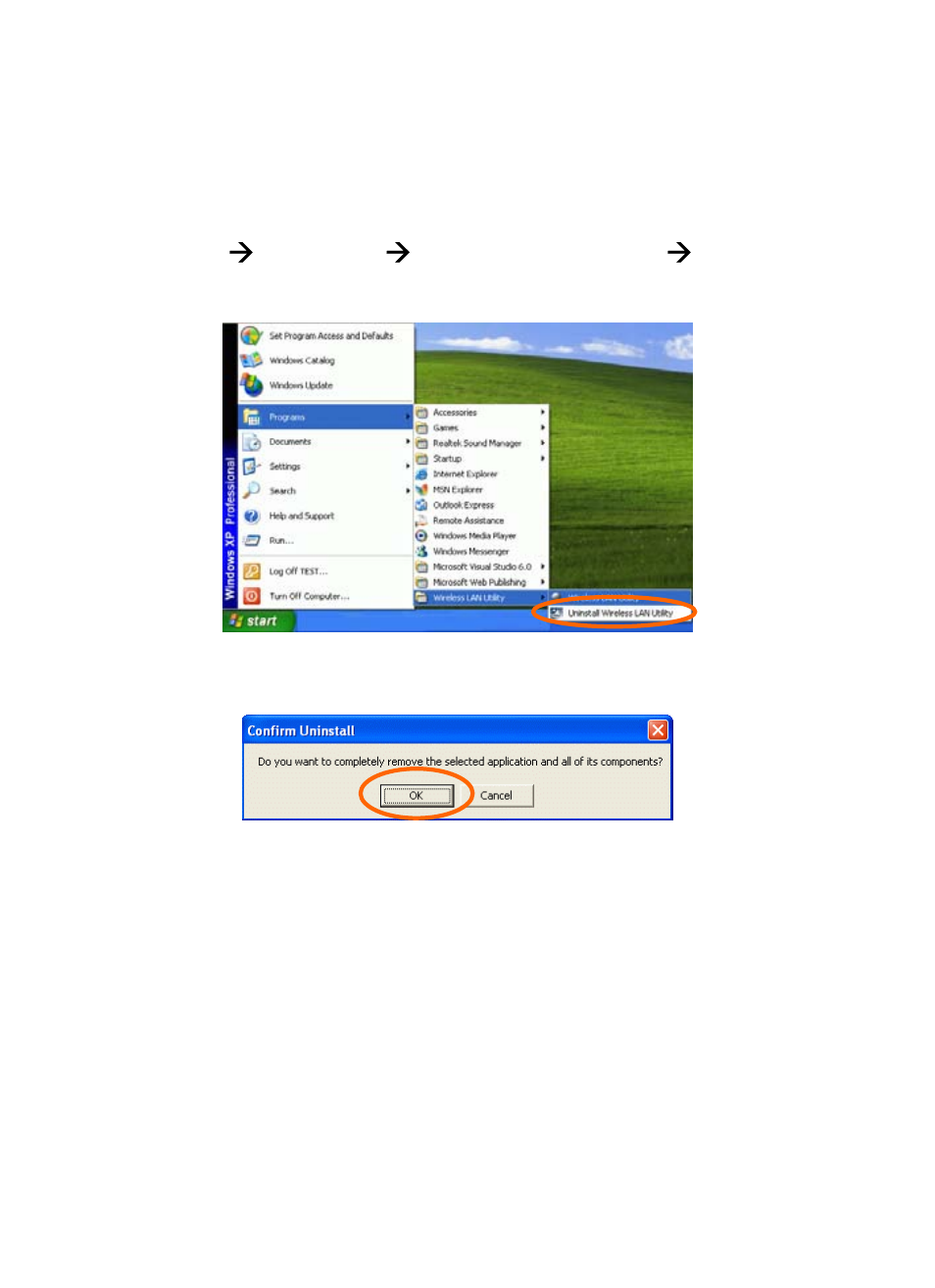 Uninstallation | AirLive WL-8000PCM User Manual | Page 33 / 33