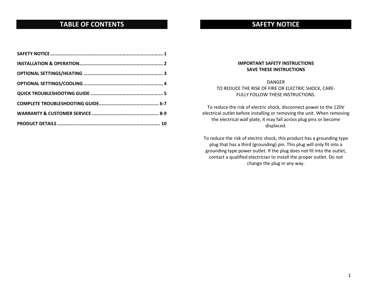 Sunlight Supply Grozone Control TP1 Day/Night Tempstat User Manual | Page 2 / 7