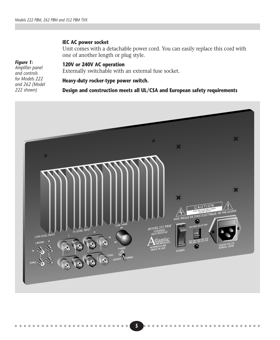 Tlantic | Atlantic Technology 222 PBM User Manual | Page 5 / 16