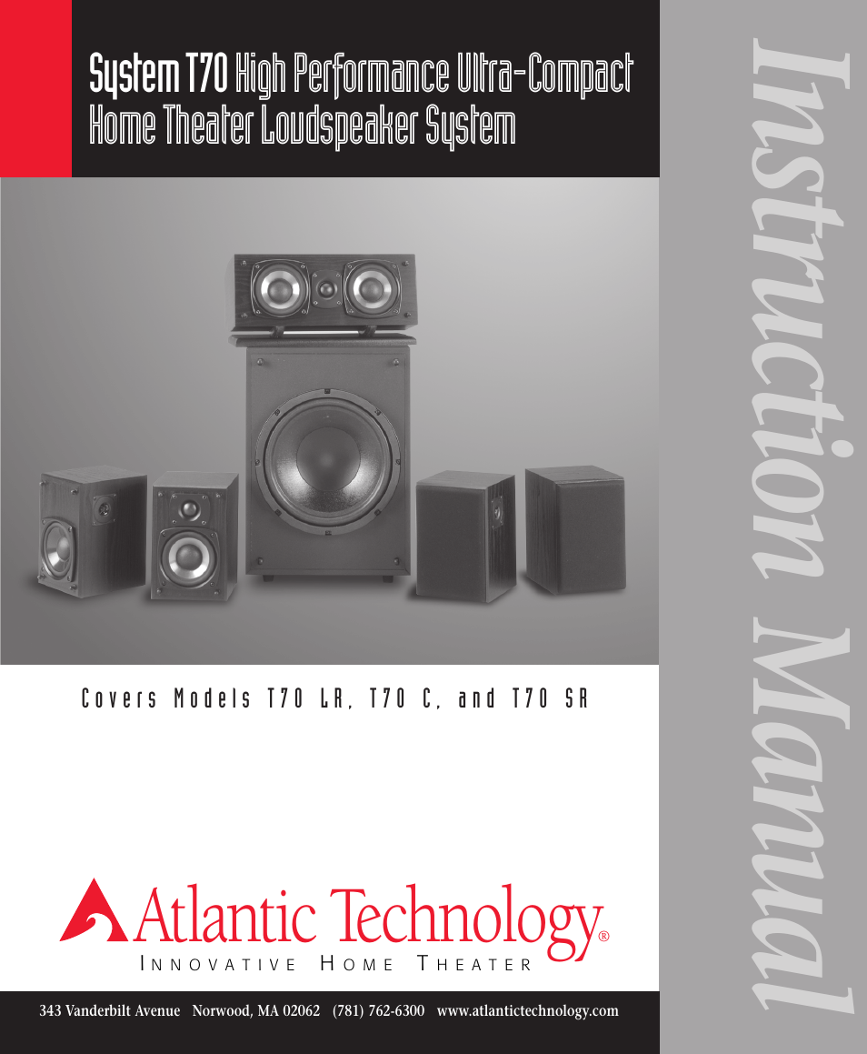 Atlantic Technology T70 User Manual | 8 pages