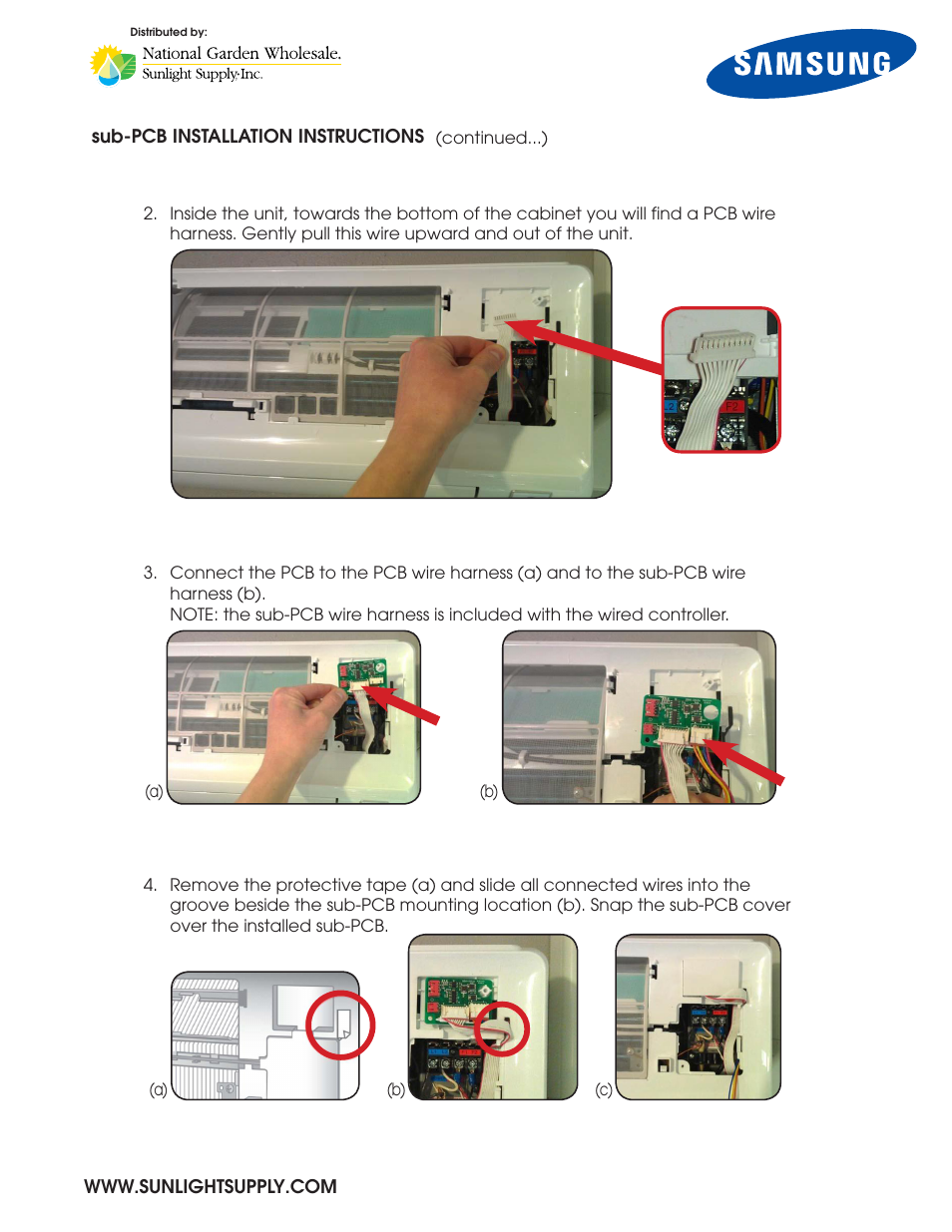 Sunlight Supply Samsung Programmable Thermostat for Split Systems User Manual | Page 6 / 10