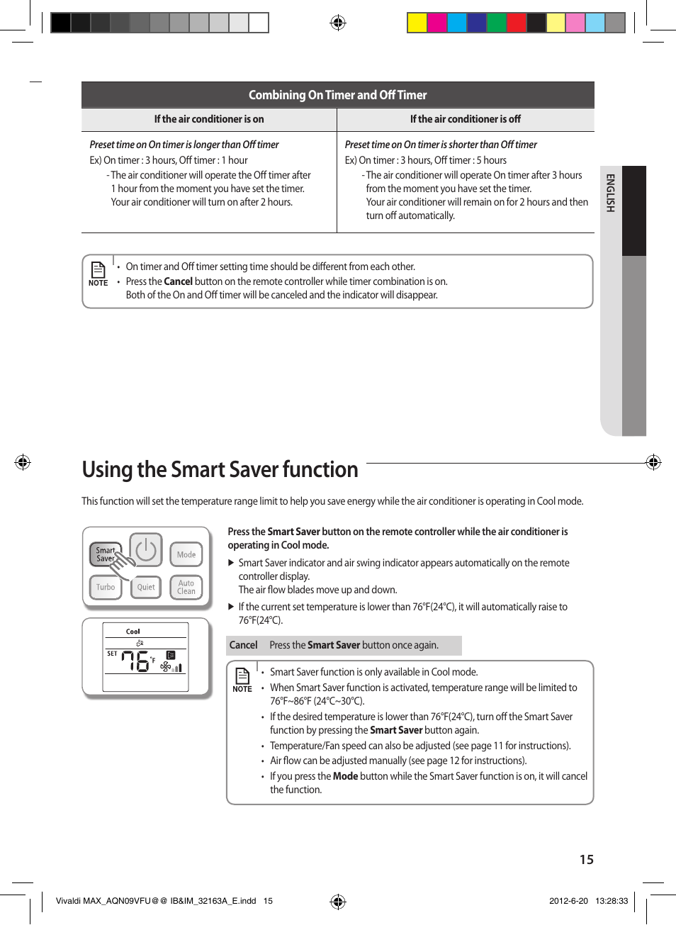 Using the smart saver function | Sunlight Supply Samsung Linesets for Mini Split Systems User Manual | Page 15 / 44