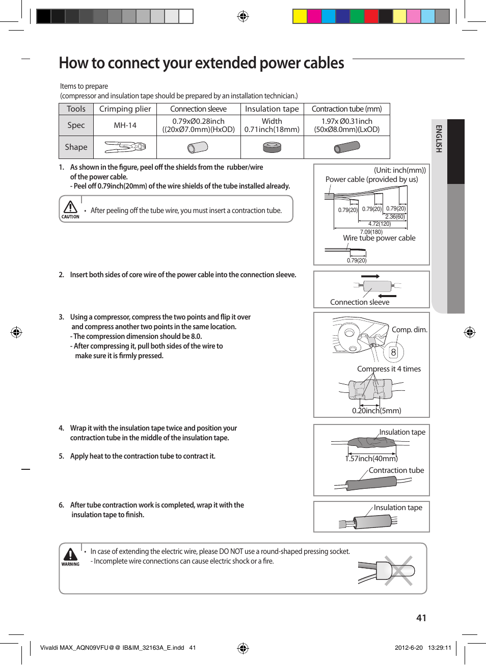 How to connect your extended power cables | Sunlight Supply Samsung Linesets for Mini Split Systems User Manual | Page 41 / 44