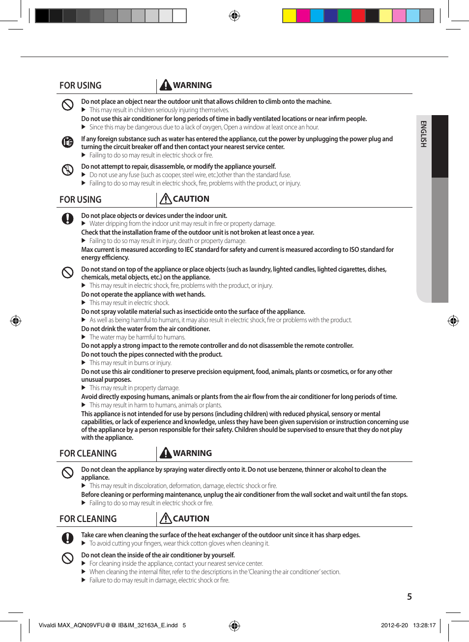 For using, For cleaning | Sunlight Supply Samsung Linesets for Mini Split Systems User Manual | Page 5 / 44