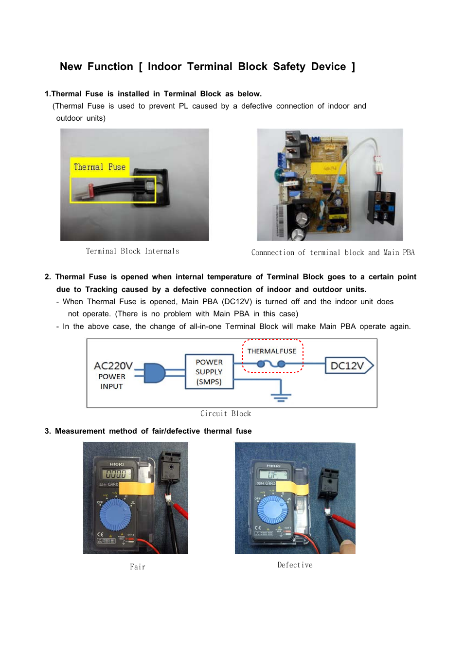 New function [ indoor terminal block safety device | Sunlight Supply Samsung Programmable Thermostat for Split Systems User Manual | Page 64 / 128