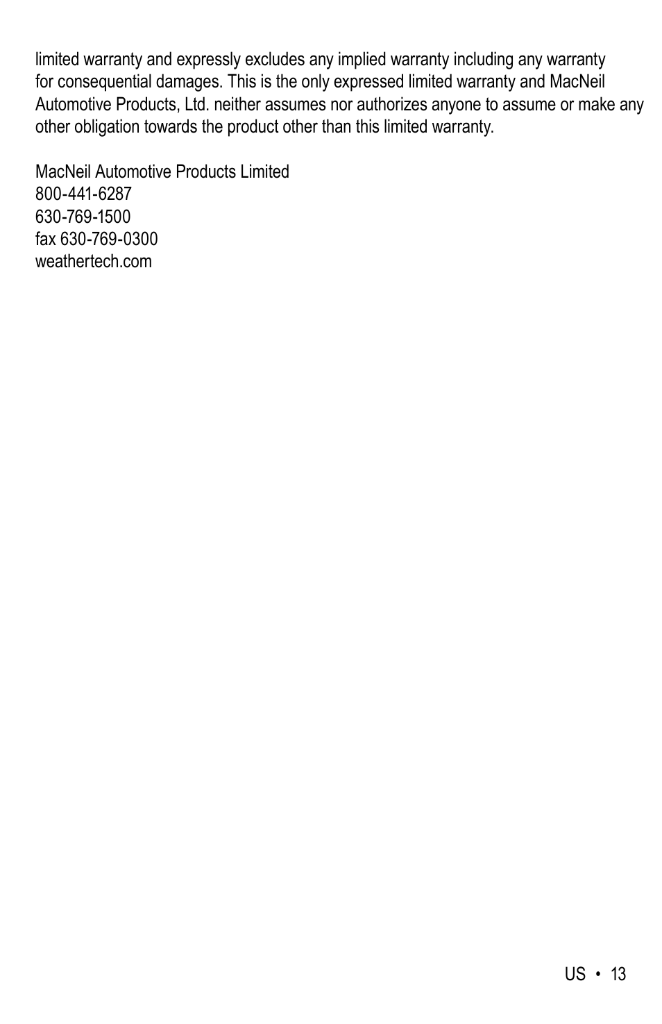 WeatherTech Battery Charger User Manual | Page 13 / 48