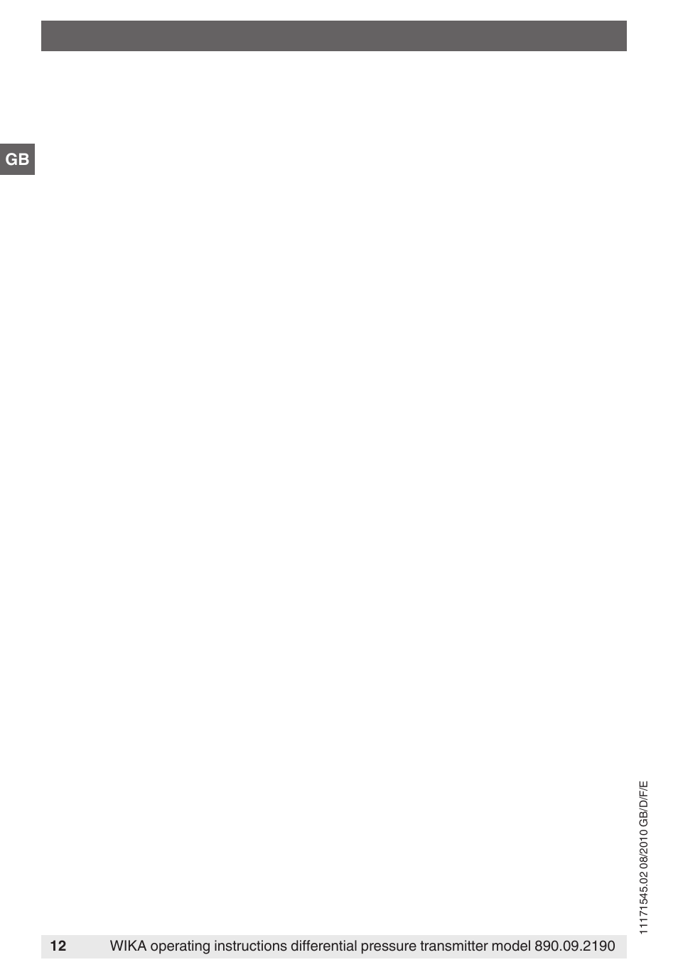 WIKA 890.09.2190 User Manual | Page 12 / 44