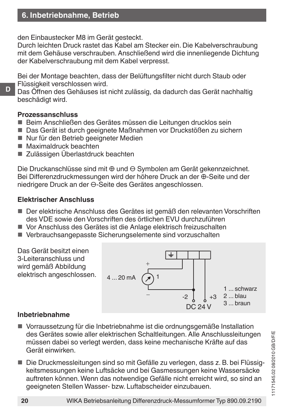 WIKA 890.09.2190 User Manual | Page 20 / 44