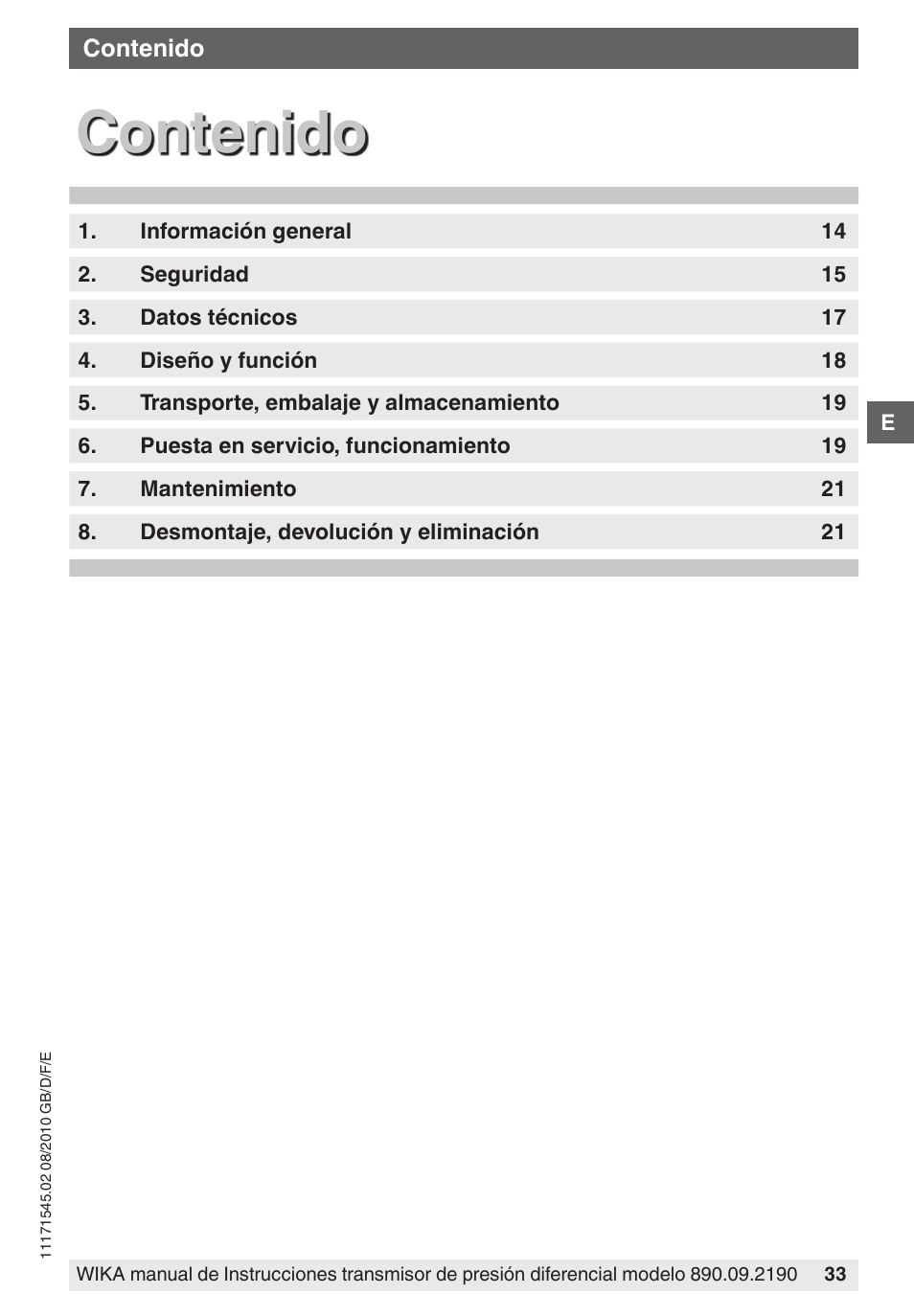 WIKA 890.09.2190 User Manual | Page 33 / 44