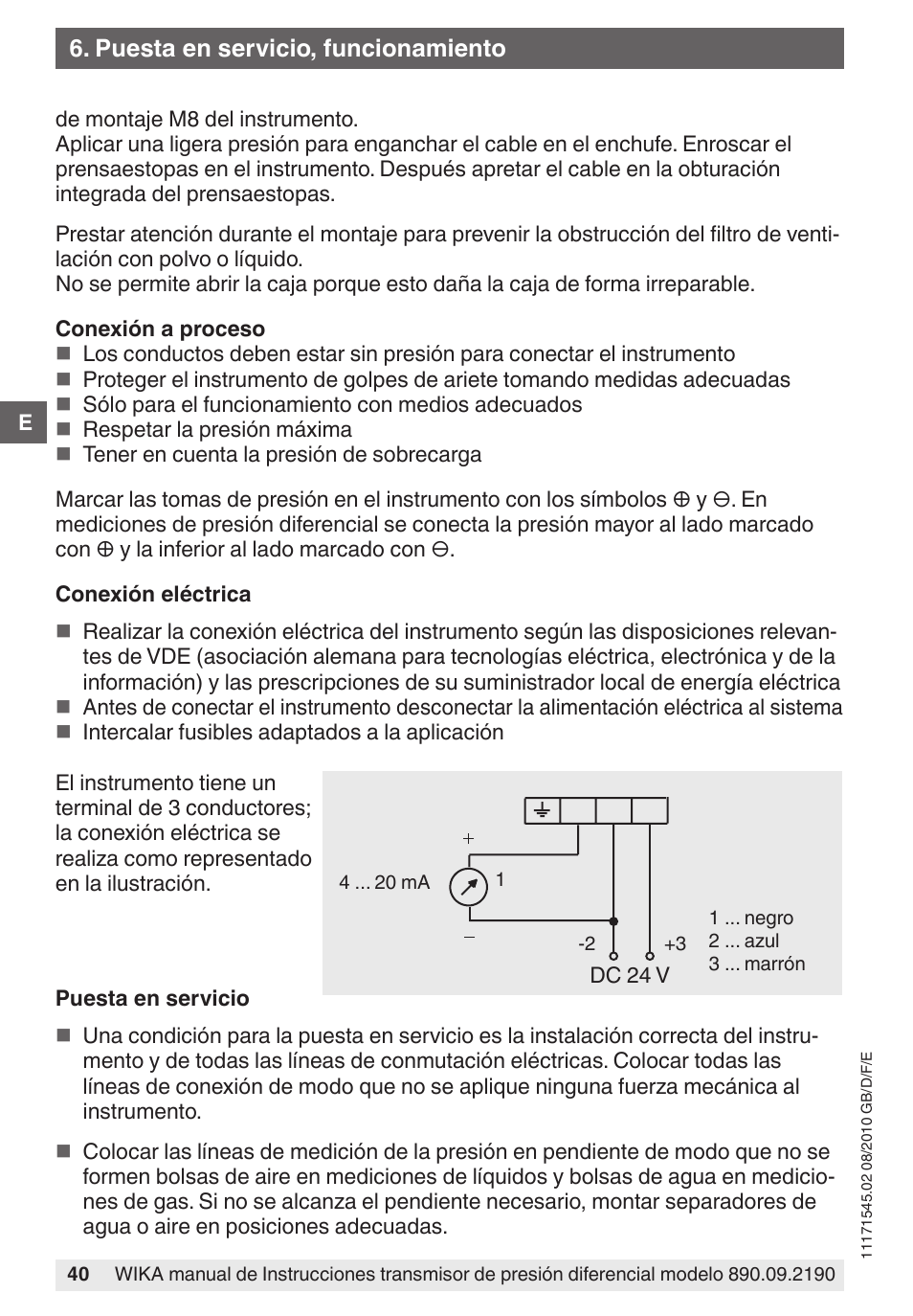 WIKA 890.09.2190 User Manual | Page 40 / 44