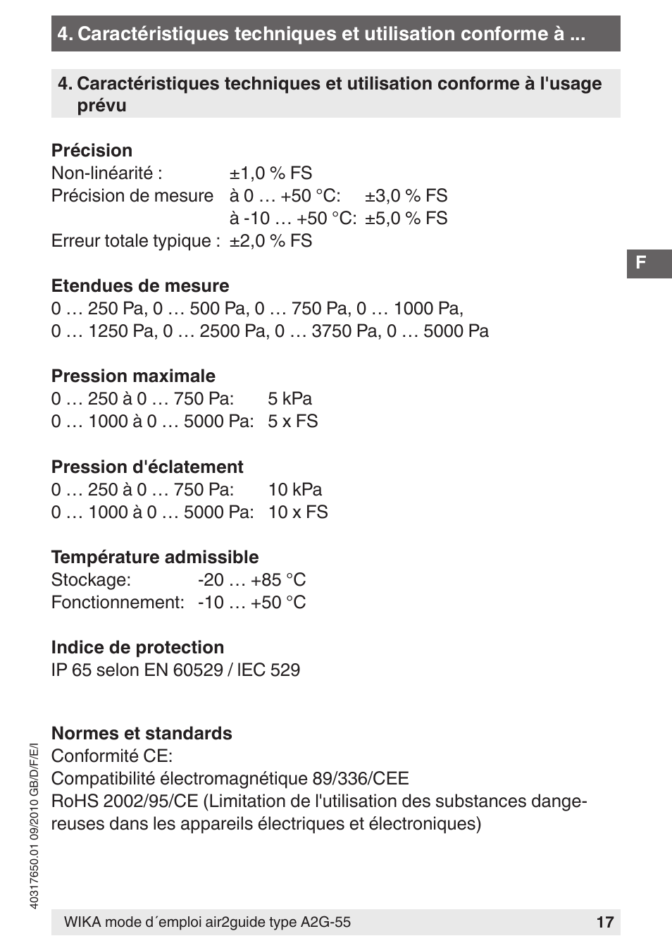 WIKA A2G-55 User Manual | Page 17 / 36