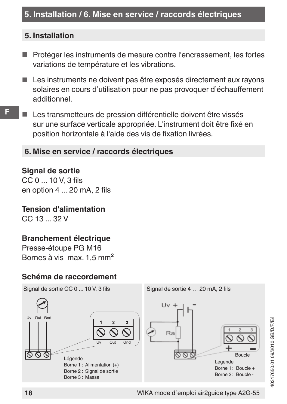 WIKA A2G-55 User Manual | Page 18 / 36