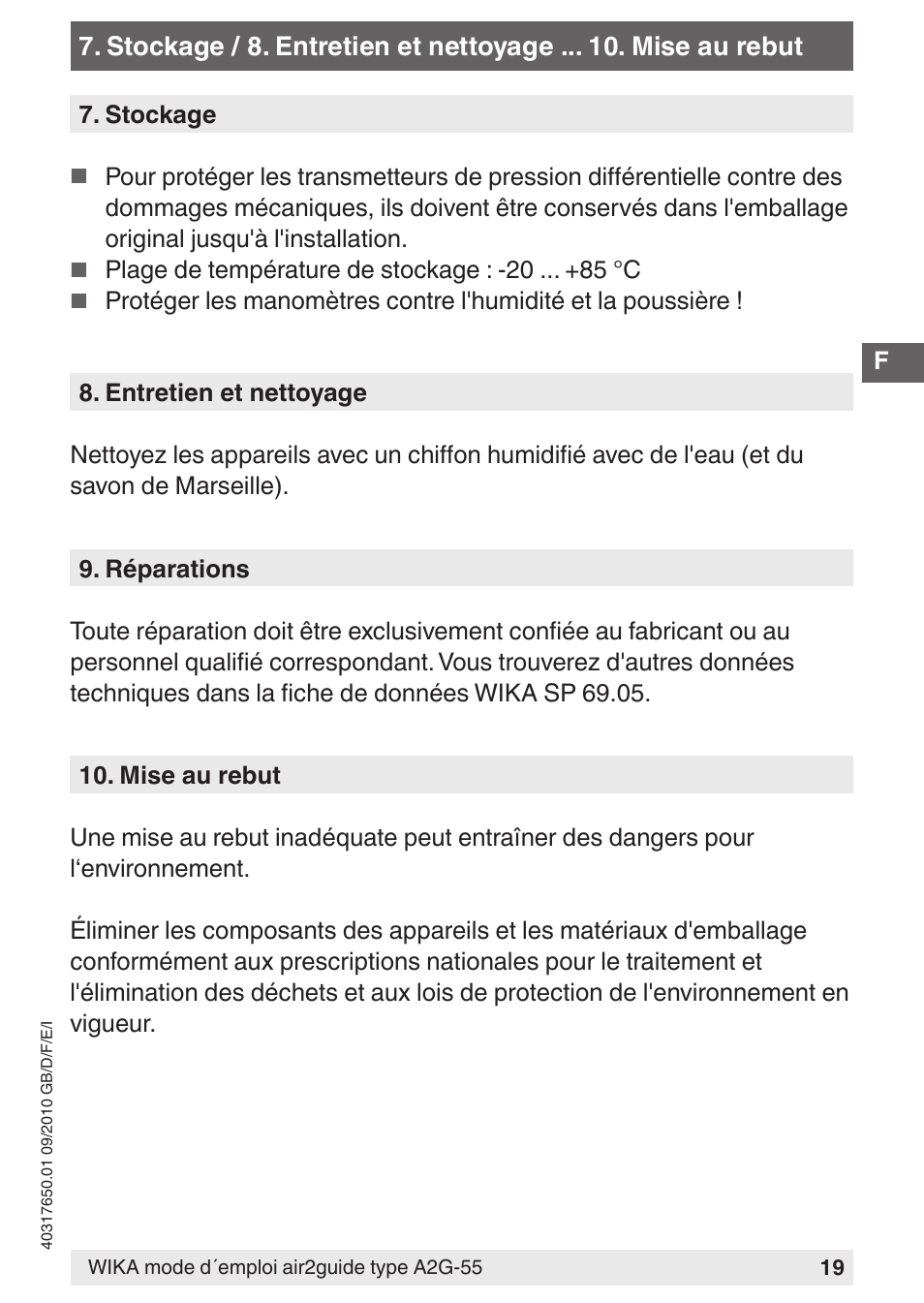 WIKA A2G-55 User Manual | Page 19 / 36