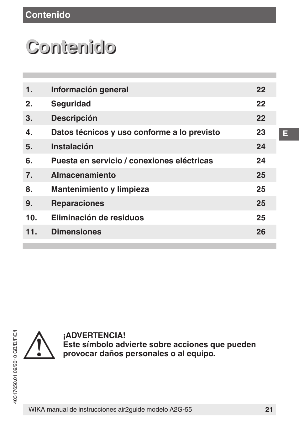WIKA A2G-55 User Manual | Page 21 / 36