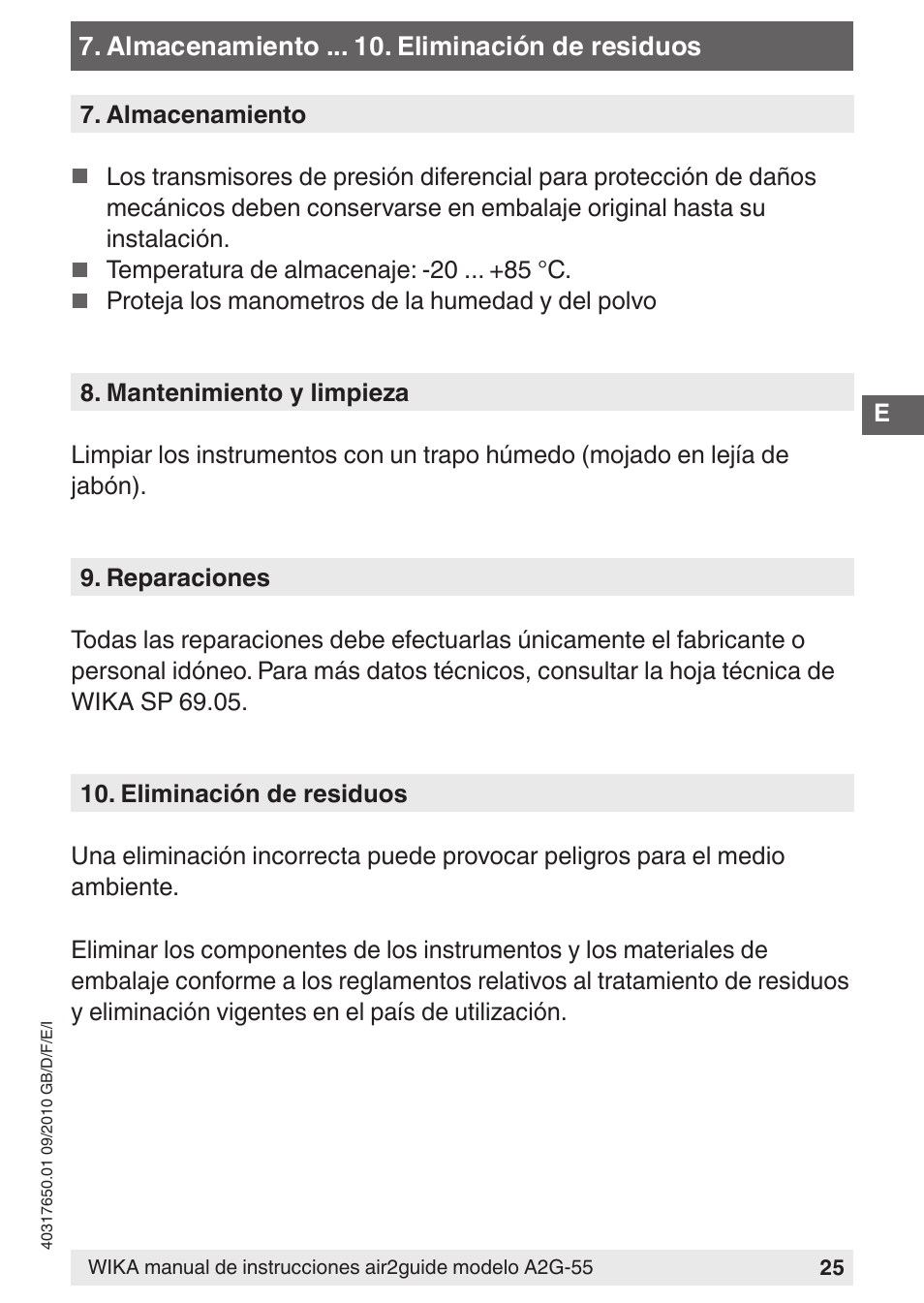 WIKA A2G-55 User Manual | Page 25 / 36