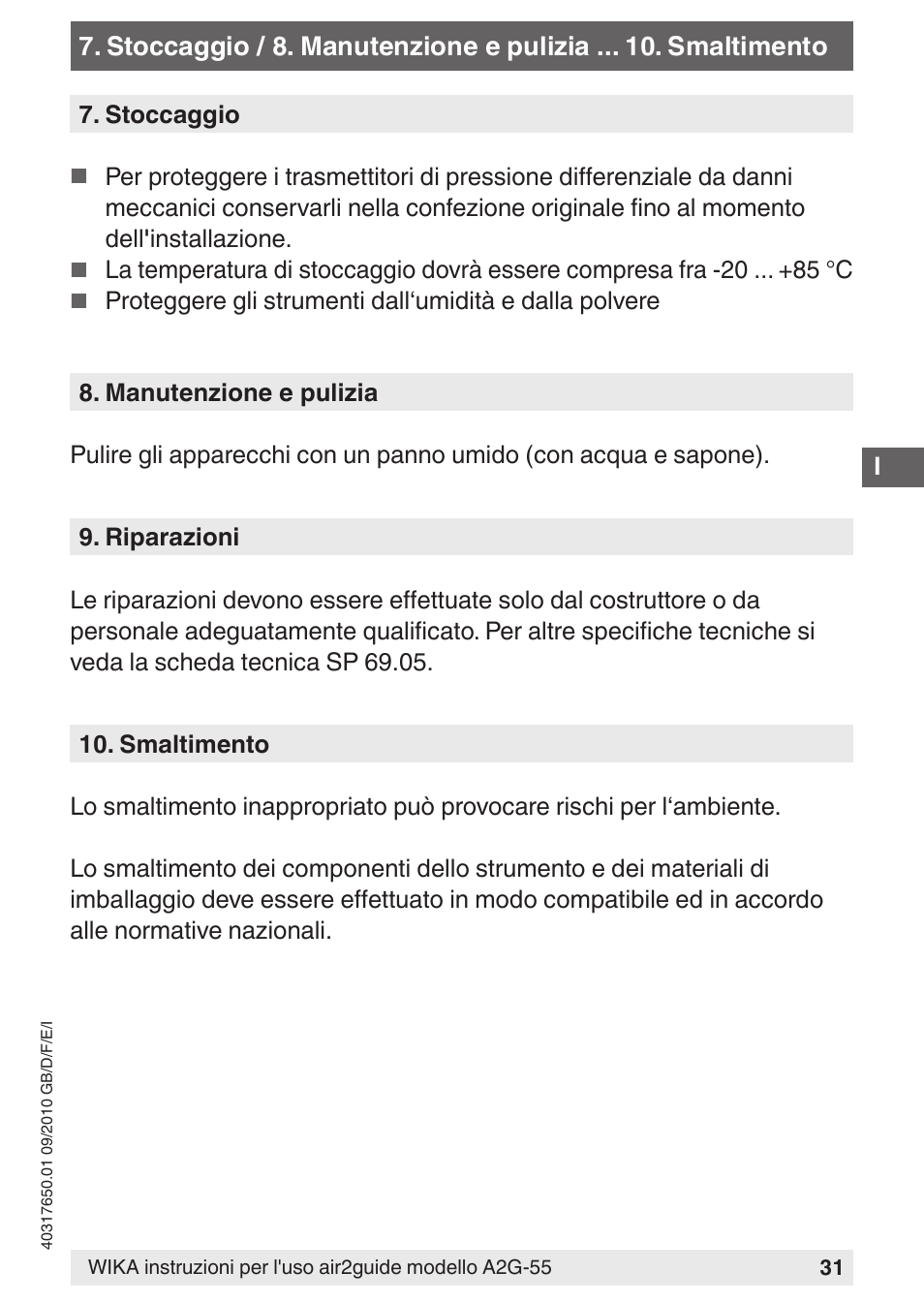WIKA A2G-55 User Manual | Page 31 / 36