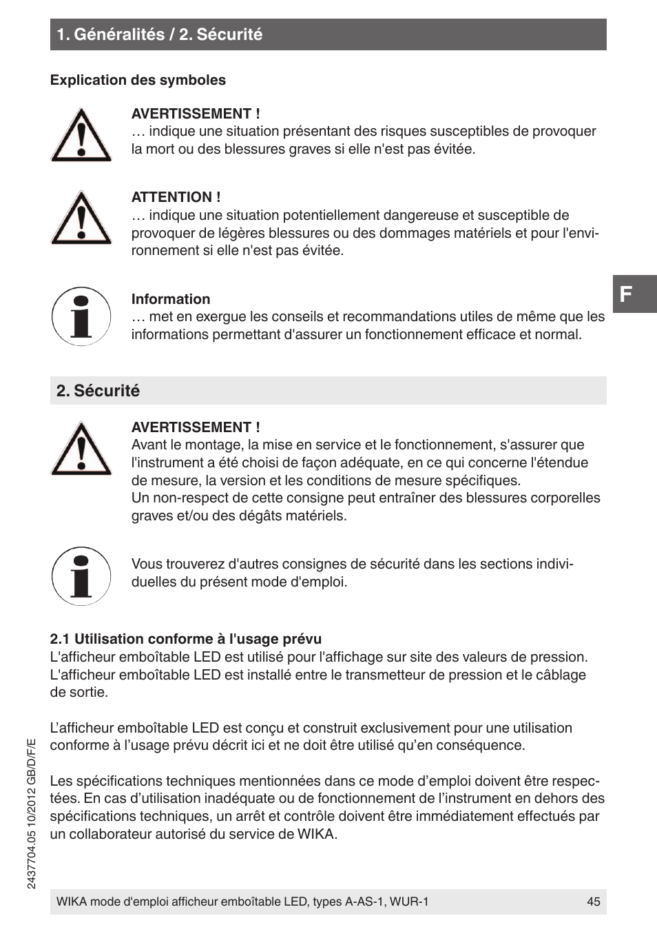 WIKA WUR-1 User Manual | Page 45 / 84