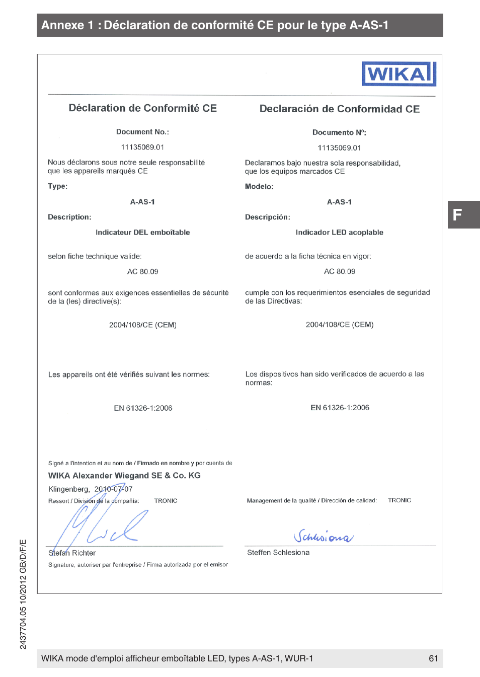 WIKA WUR-1 User Manual | Page 61 / 84