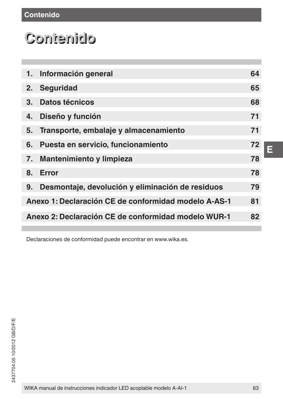 WIKA WUR-1 User Manual | Page 63 / 84