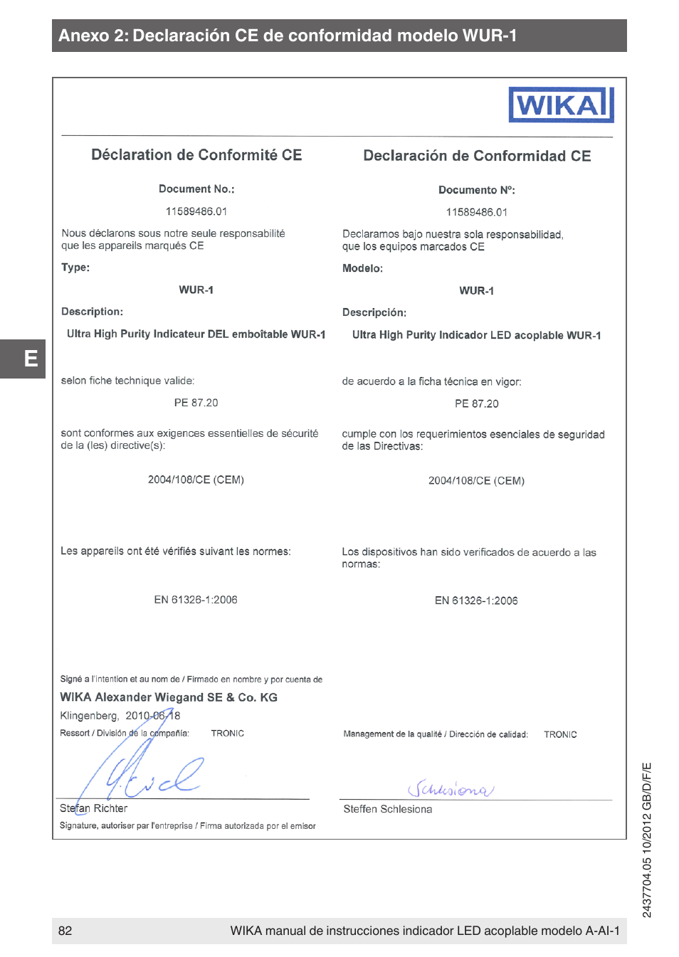 WIKA WUR-1 User Manual | Page 82 / 84