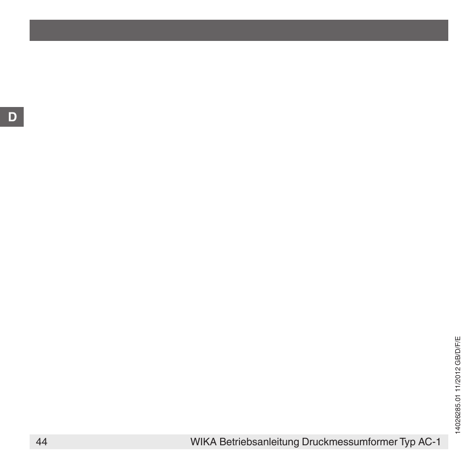 WIKA AC-1 User Manual | Page 44 / 88