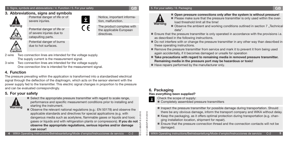 WIKA C-2 User Manual | Page 3 / 24