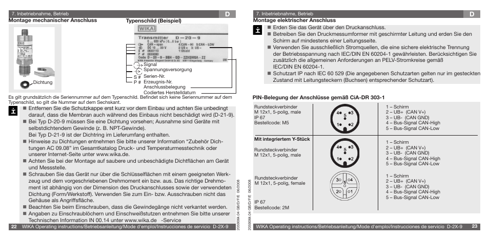 WIKA D-21-9 User Manual | Page 12 / 35