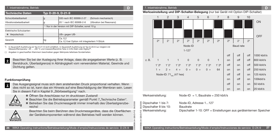 WIKA D-21-9 User Manual | Page 14 / 35