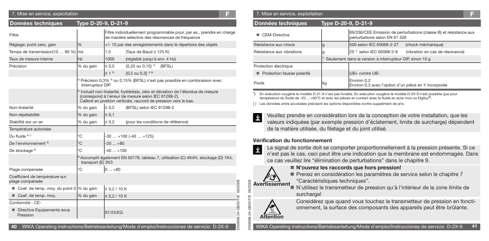 WIKA D-21-9 User Manual | Page 21 / 35