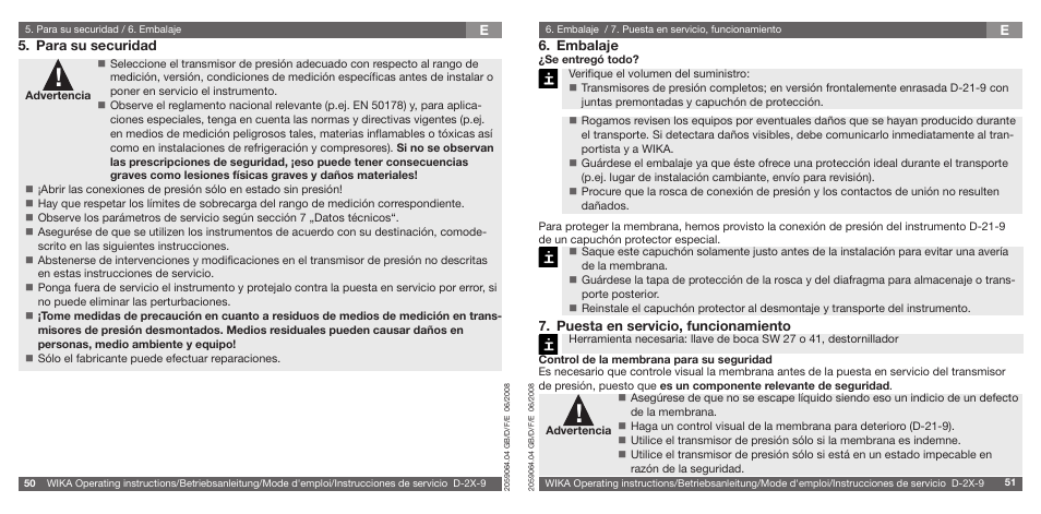 WIKA D-21-9 User Manual | Page 26 / 35