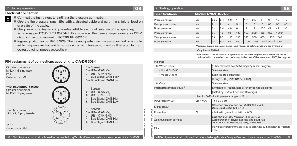 WIKA D-21-9 User Manual | Page 5 / 35