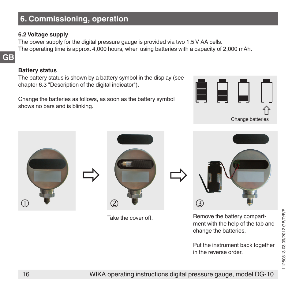 WIKA DG-10 User Manual | Page 16 / 112