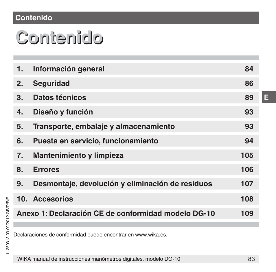 WIKA DG-10 User Manual | Page 83 / 112