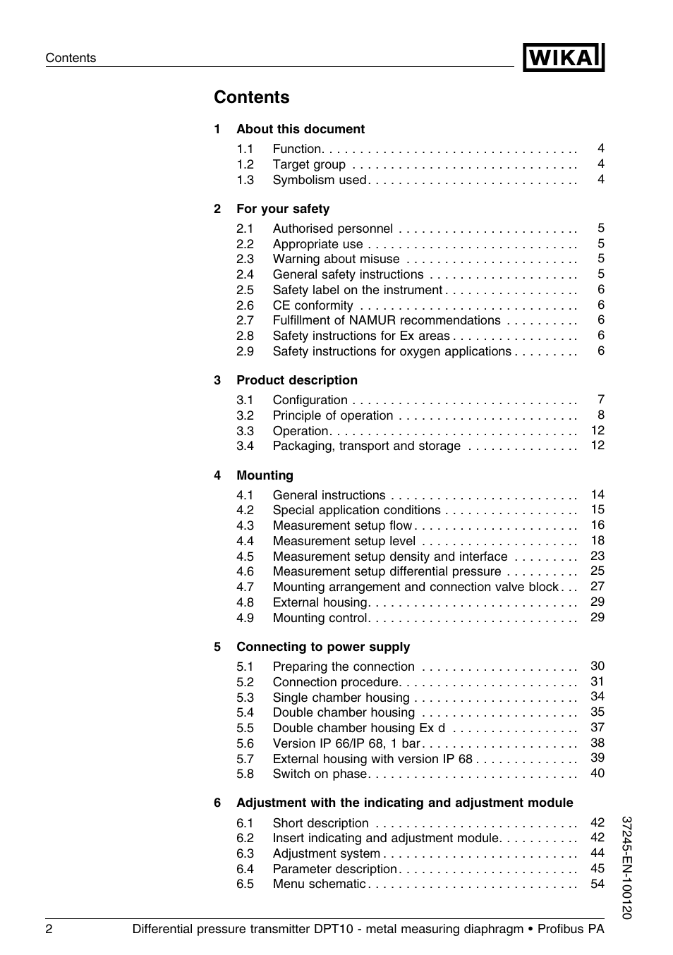 WIKA DPT-10 User Manual | Page 2 / 96