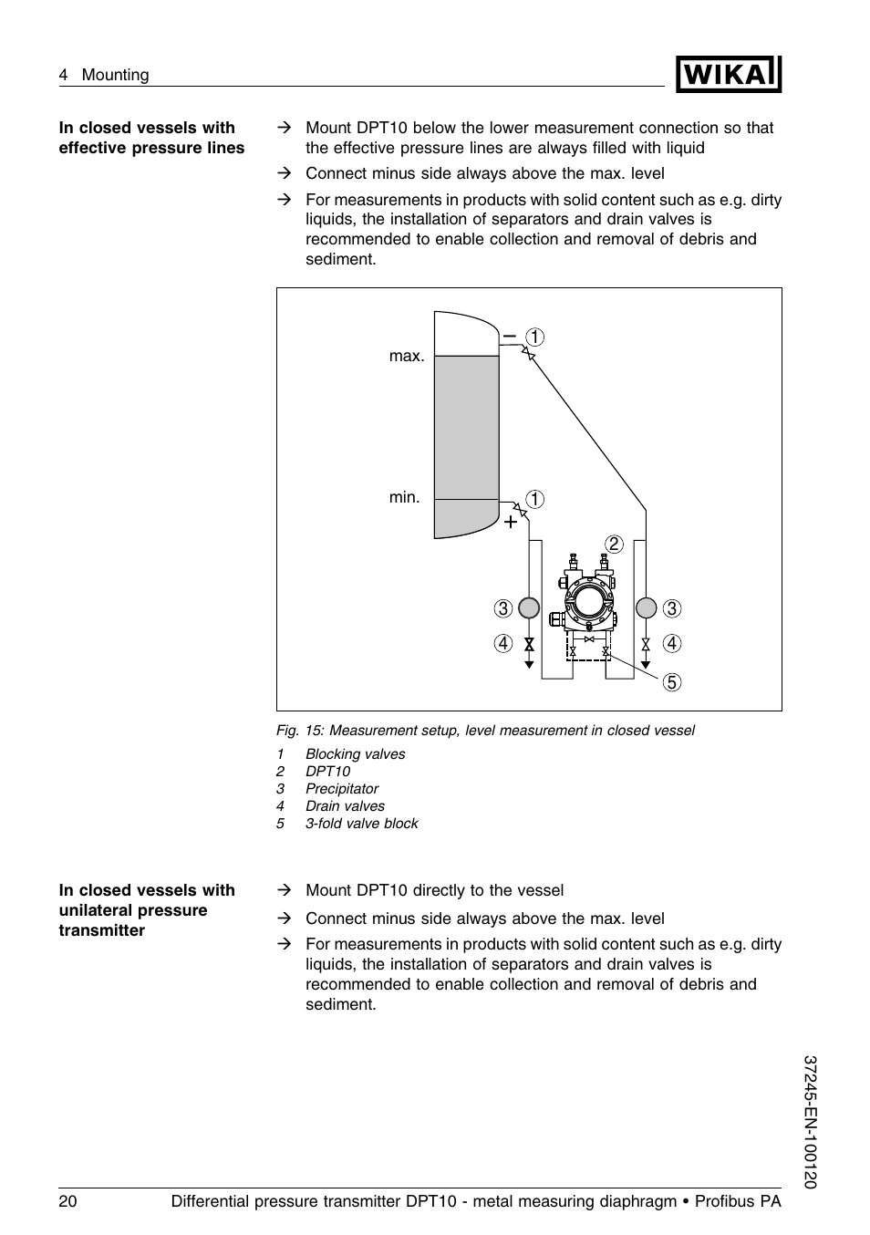 WIKA DPT-10 User Manual | Page 20 / 96