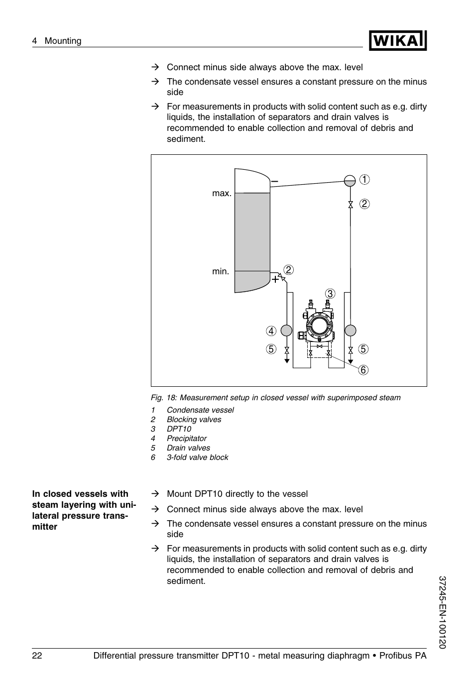 WIKA DPT-10 User Manual | Page 22 / 96