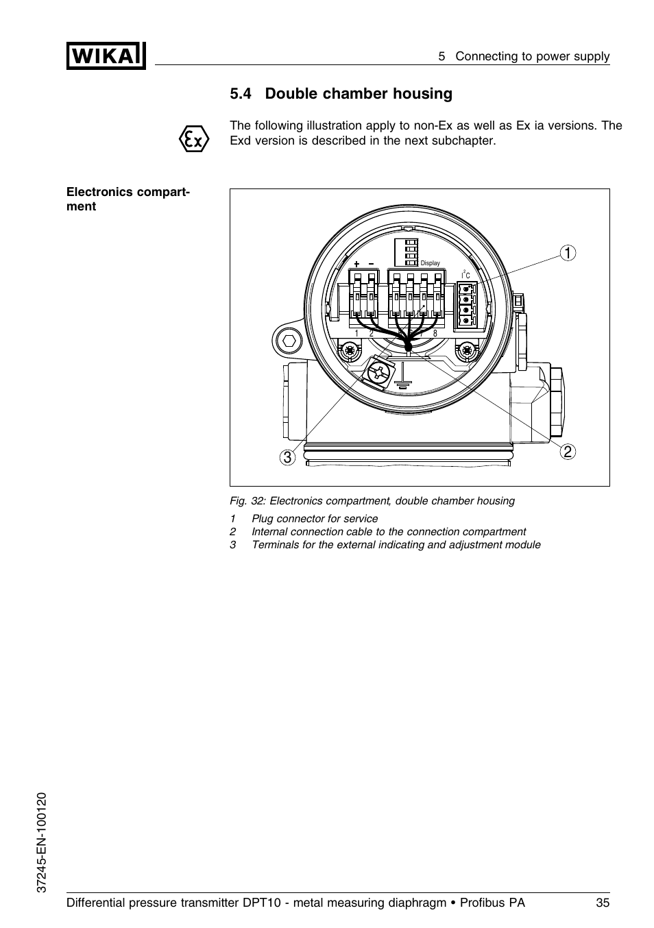 4 double chamber housing | WIKA DPT-10 User Manual | Page 35 / 96