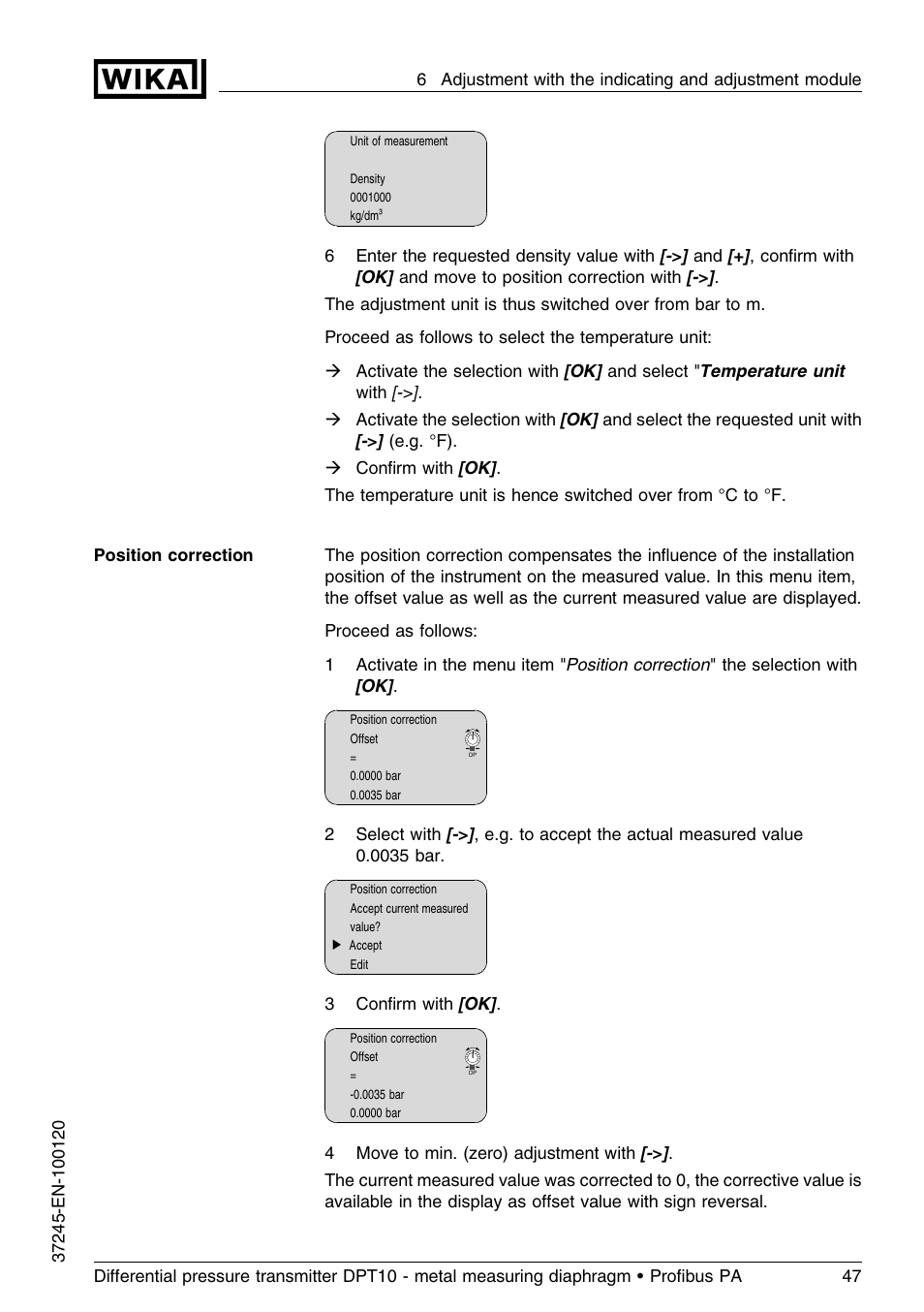 WIKA DPT-10 User Manual | Page 47 / 96