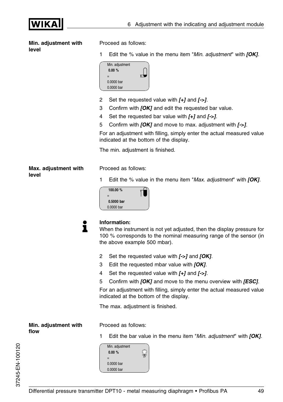 WIKA DPT-10 User Manual | Page 49 / 96