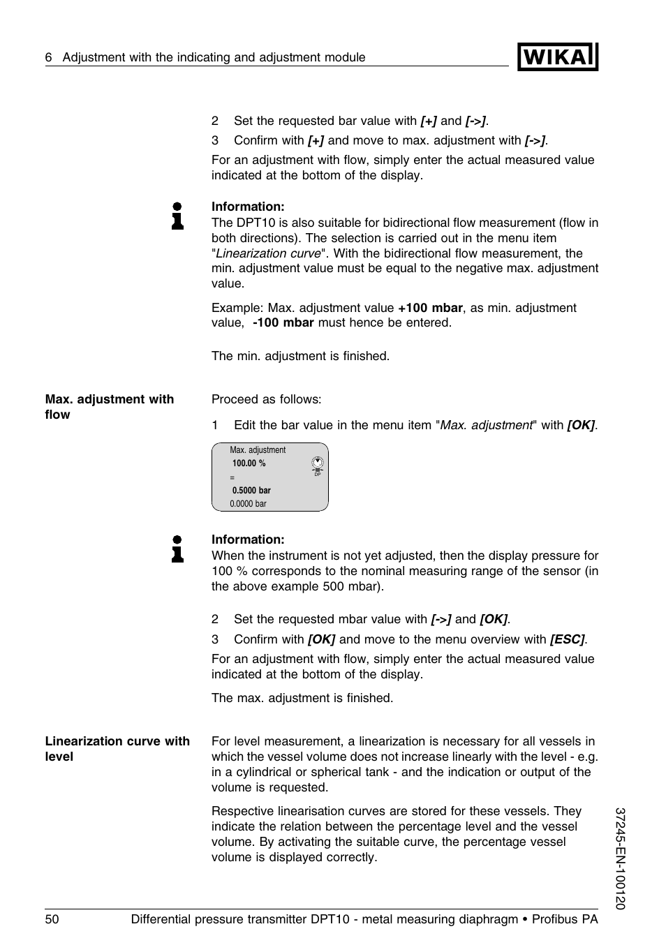 WIKA DPT-10 User Manual | Page 50 / 96
