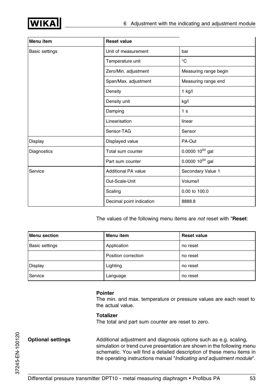WIKA DPT-10 User Manual | Page 53 / 96