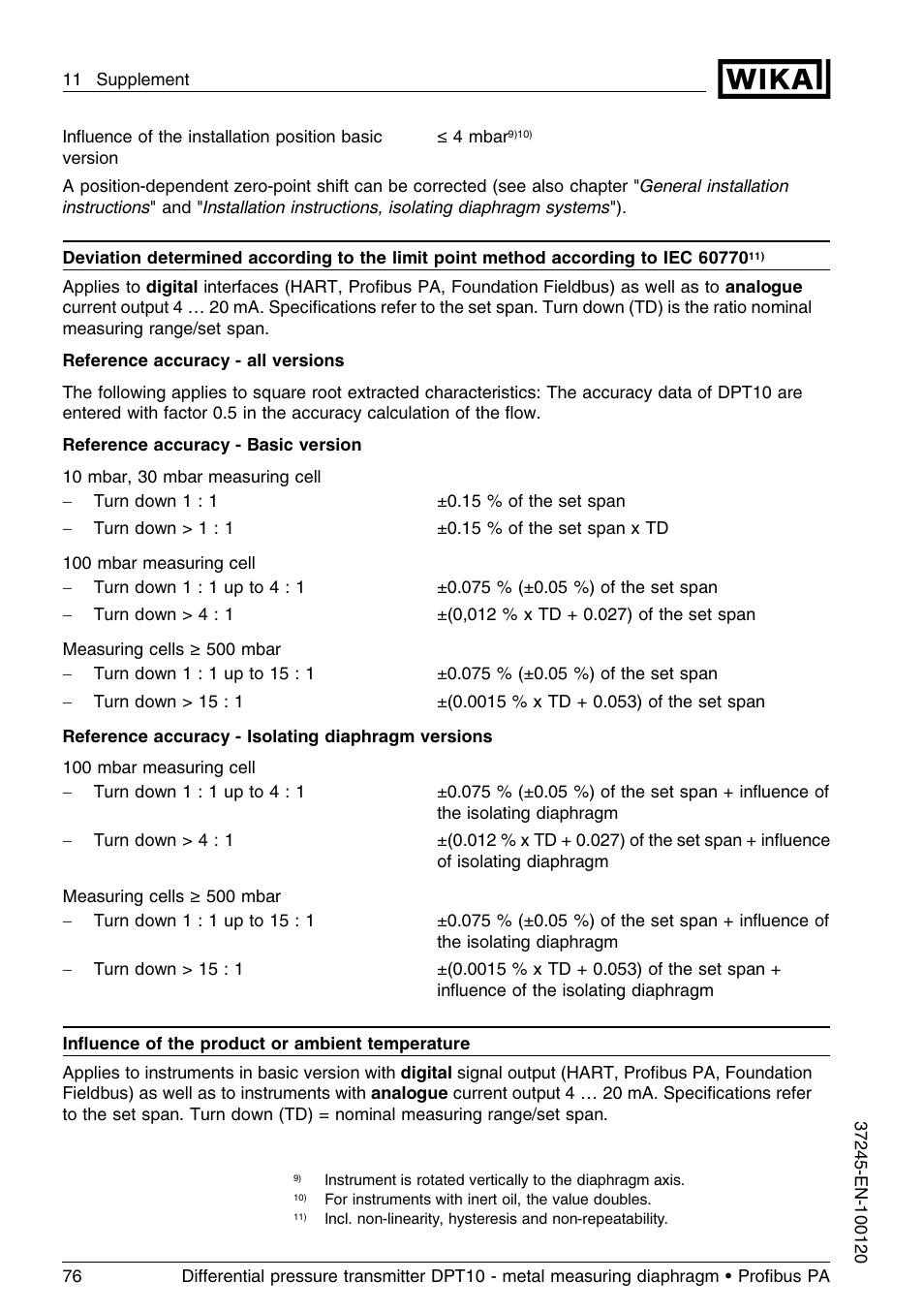 WIKA DPT-10 User Manual | Page 76 / 96