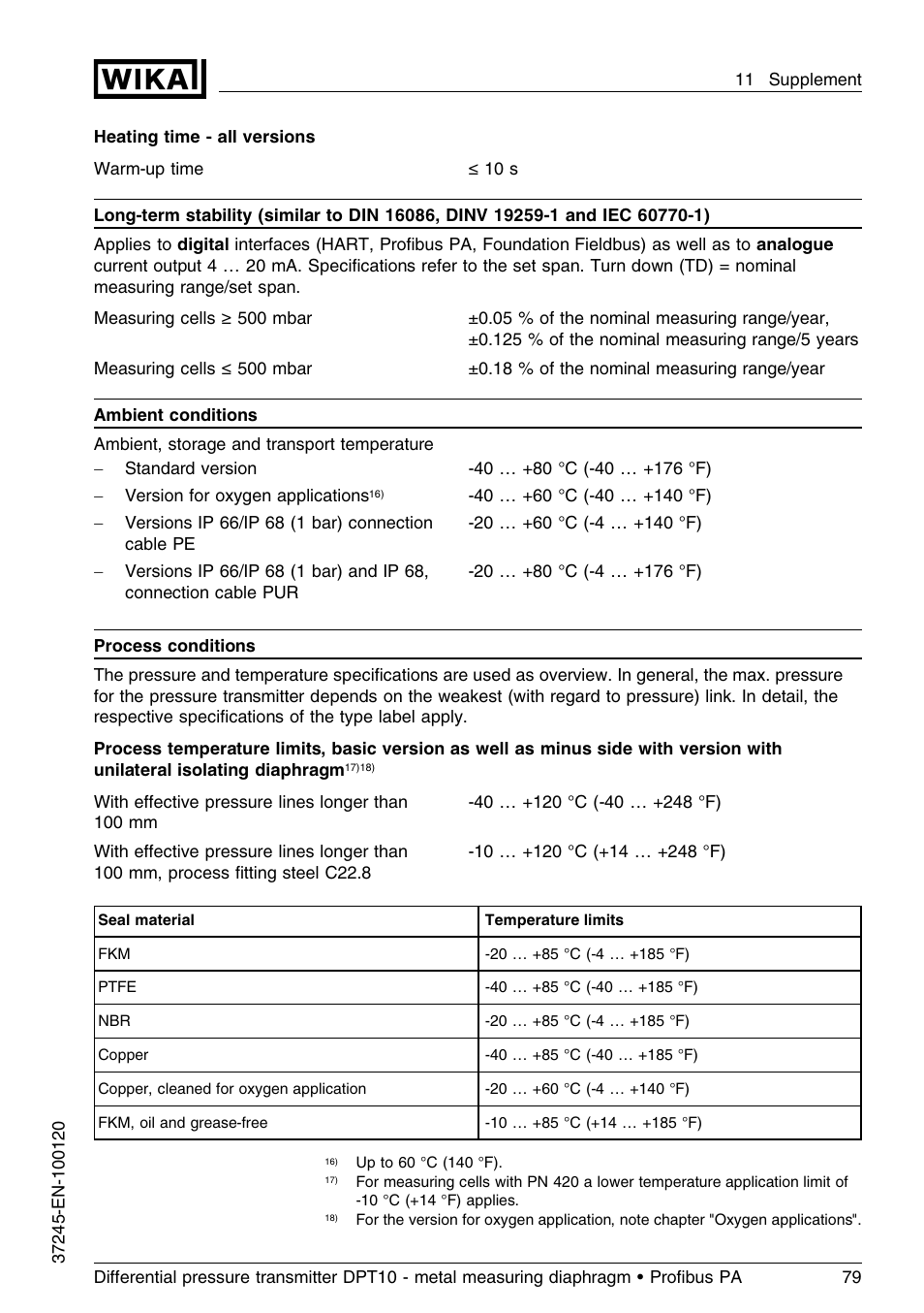 WIKA DPT-10 User Manual | Page 79 / 96