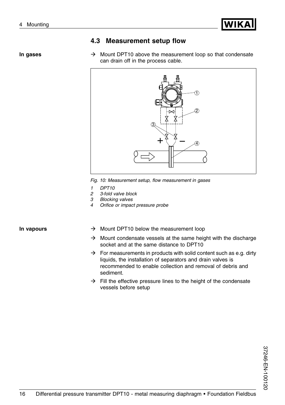 3 measurement setup flow, 3 measurement setup ﬂow | WIKA DPT-10 User Manual | Page 16 / 92