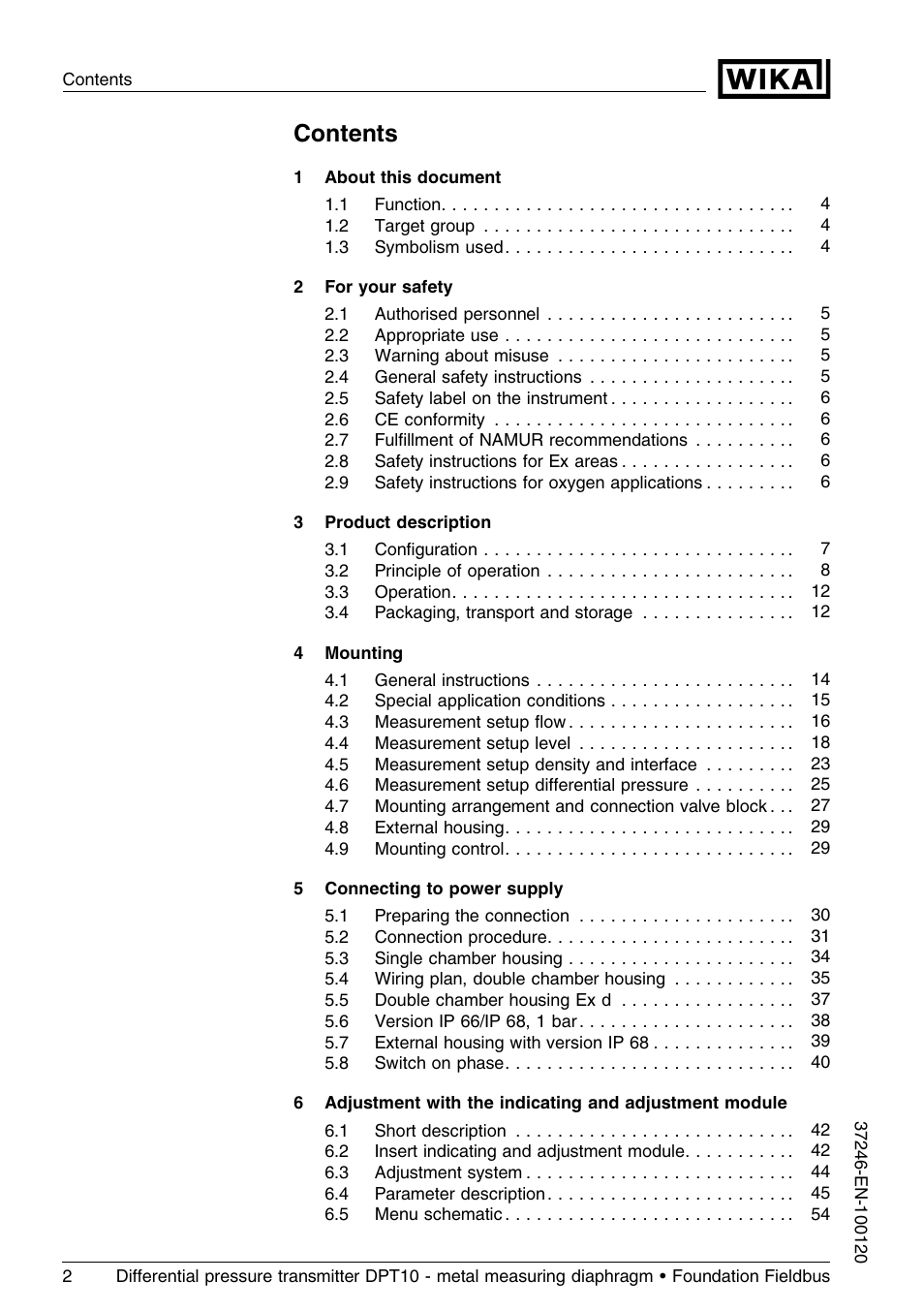 WIKA DPT-10 User Manual | Page 2 / 92