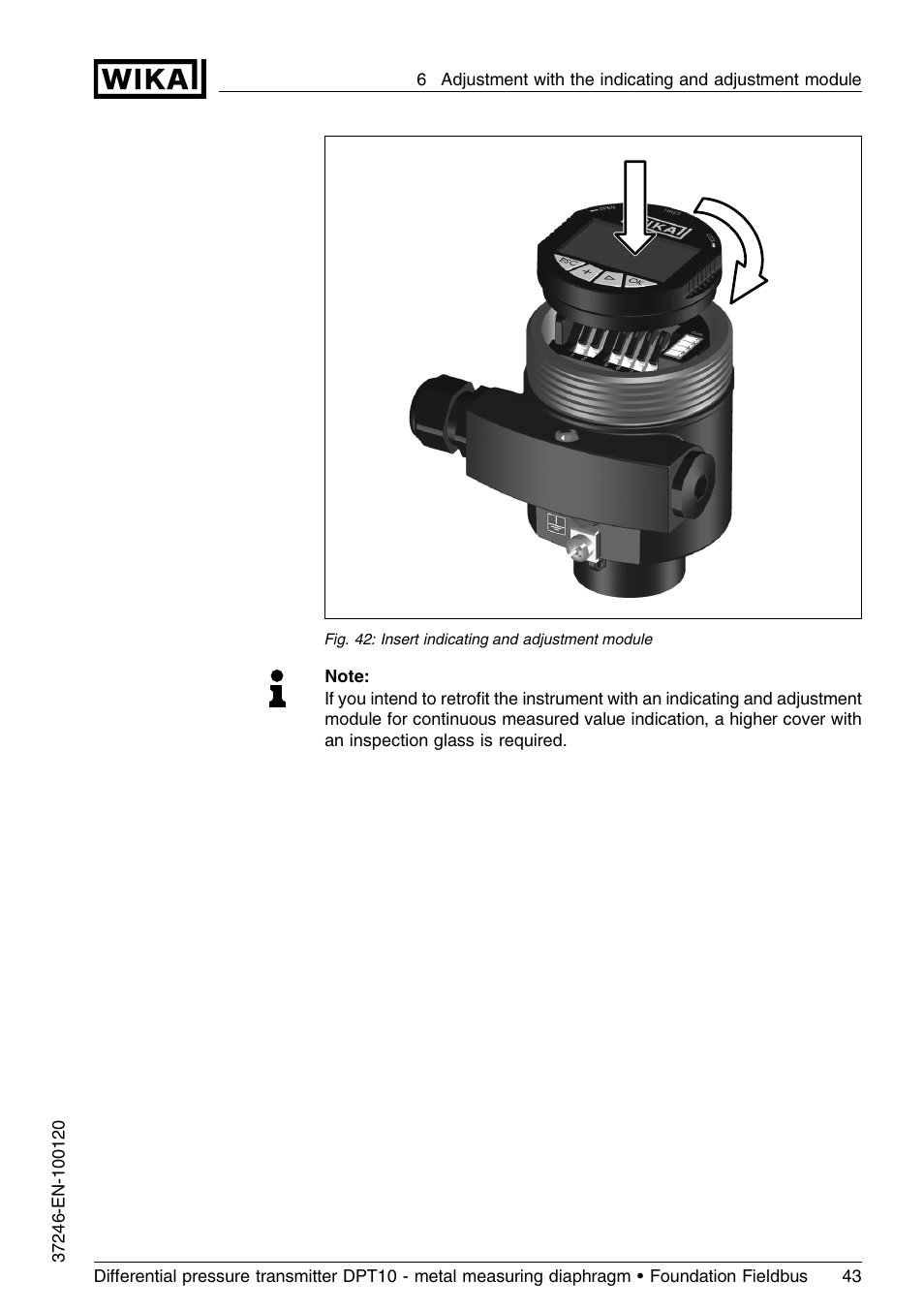 WIKA DPT-10 User Manual | Page 43 / 92