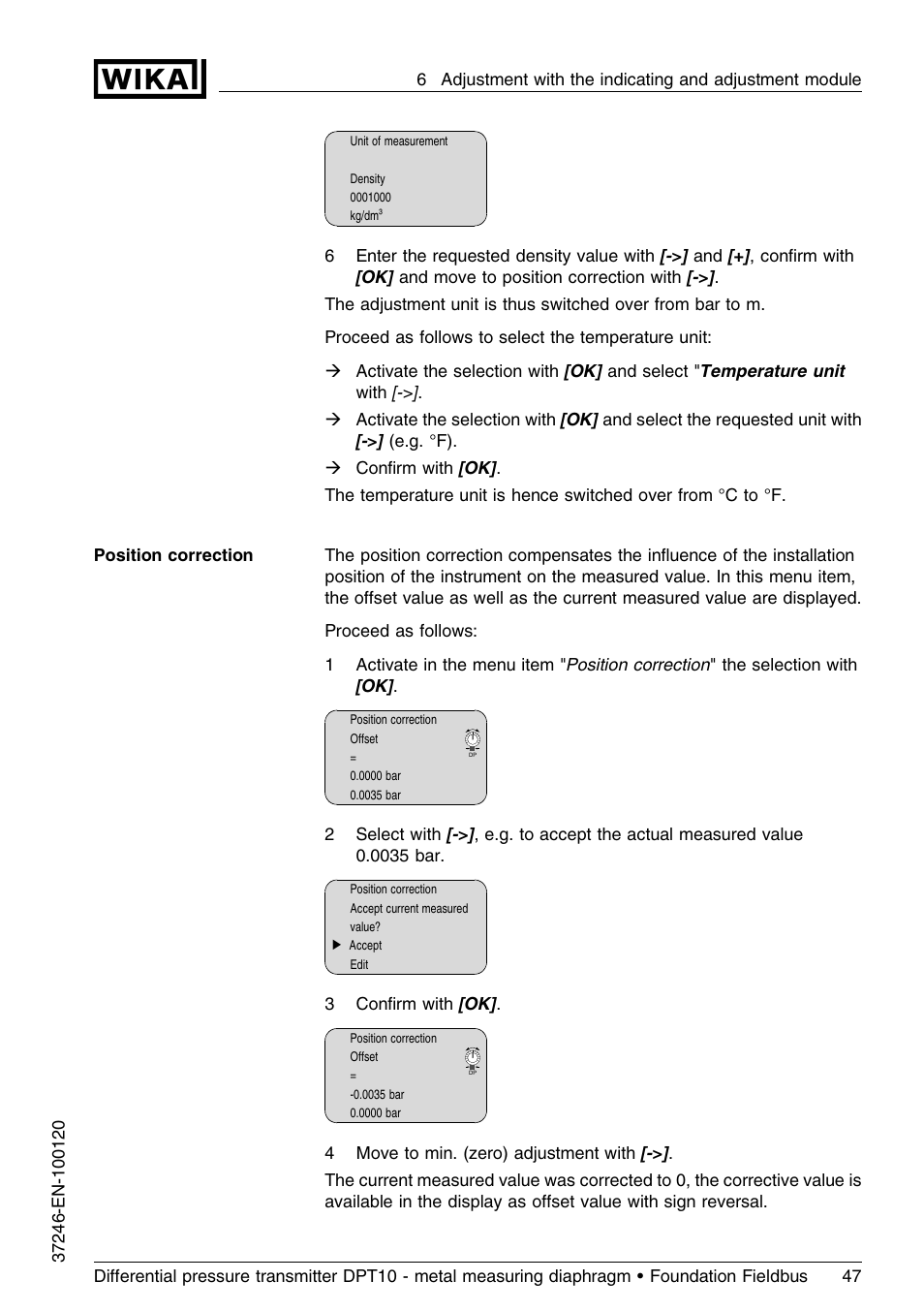 WIKA DPT-10 User Manual | Page 47 / 92