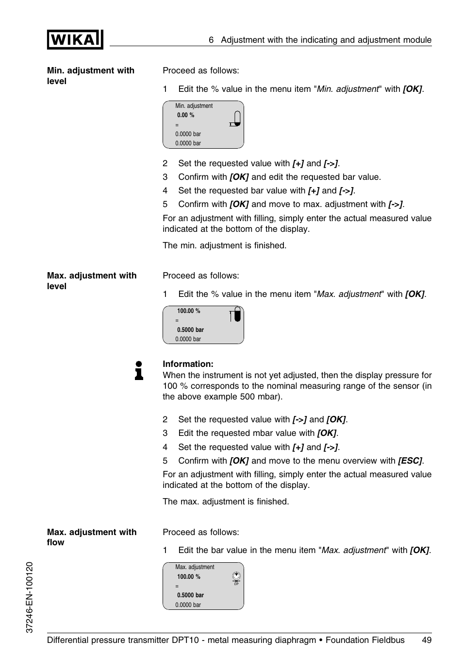 WIKA DPT-10 User Manual | Page 49 / 92